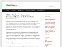 Tablet Screenshot of fundlounge.com